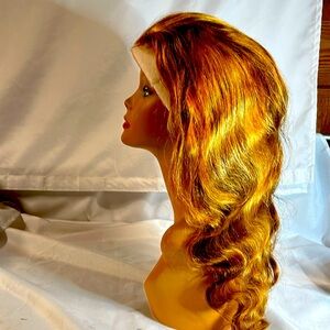 18” Balayage Brown Chestnutwith Dark Blonde Highlights. Feels Real. NWT